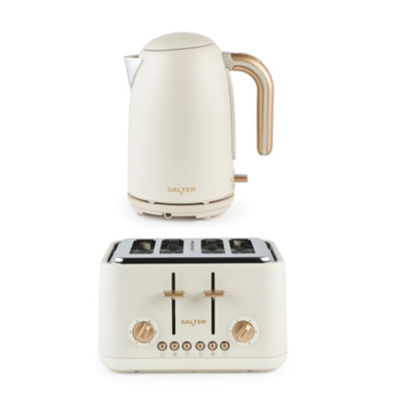Pebble Kettle & Toaster Set  Stone