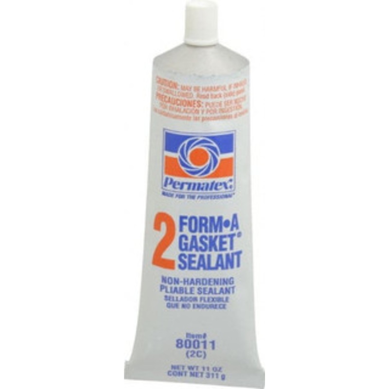 Permatex 11 oz Tube Black Rosin Gasket Sealant -65 to 400F Operating Temp, 24 hr Full Cure Time 80011 - 08898041