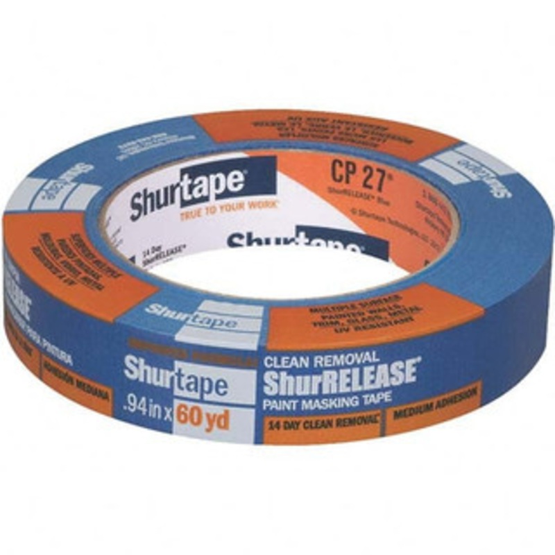Shurtape CP 27 14-Day ShurRELEASE Painters Tape Multi-Surface, Blue, 5.6 mil, 24mm x 55m, 1 Roll 202872 - 57658148
