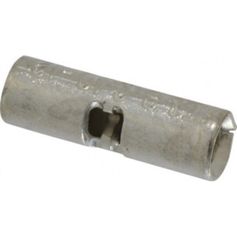 Thomas & Betts 12 to 10 AWG Compatible, Noninsulated, Crimp-On Butt Splice Terminal 2 Wire Entries, Copper Contacts, Tin Contact Plating, 0.72 OAL, Yellow 2C-10 - 54063284