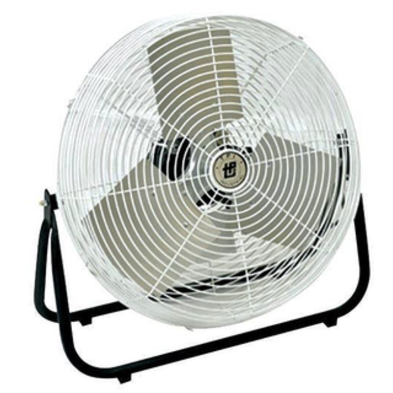 TPI 24 Blade, Corrosion Resistant Workstation Air Circulator, Floor Stand - F-24-CR