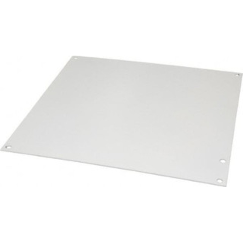 Cooper B-Line 10-7/8 OAW x 10-7/8 OAH Powder Coat Finish Electrical Enclosure Nonperforated Panel 12 x 12 Box, 14 Gauge Steel, Use with 12126-12CHC/12126-12CHSC/12126-12SC 78205179370 - 60614682