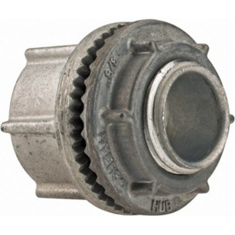 Crouse-Hinds 3/8 Trade Rigid/Intermediate (IMC) Conduit Hub Zinc, Noninsulated, Threaded Connection ST 03 - 04914024