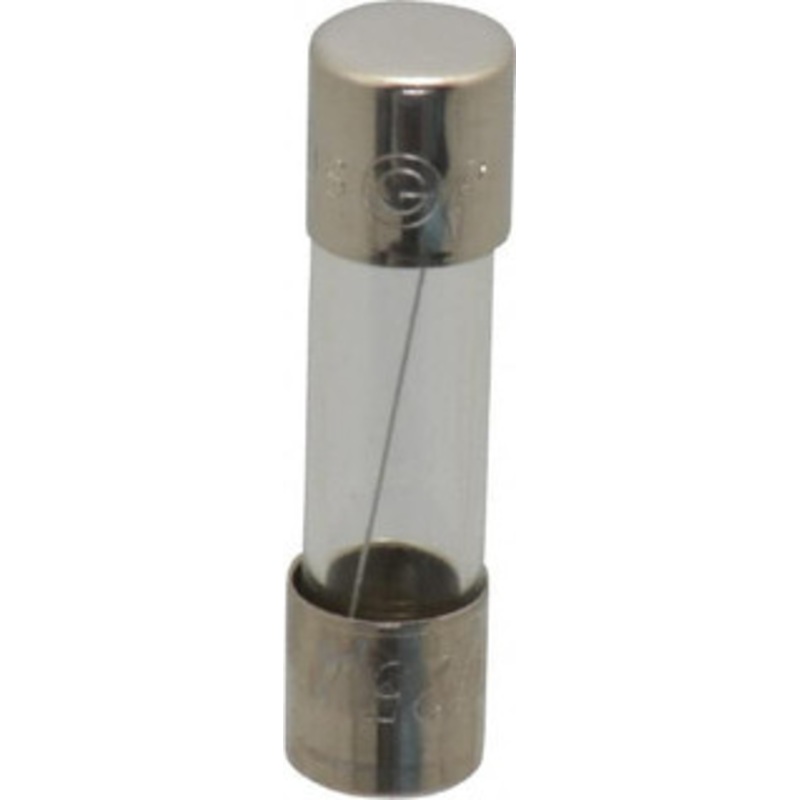 Ferraz Shawmut 125 VAC, 5 Amp, Fast-Acting Miniature Glass Fuse Clip Mount, 1 OAL, 10 at AC kA Rating, 1/4 Diam GGX5-MSC - 54010160