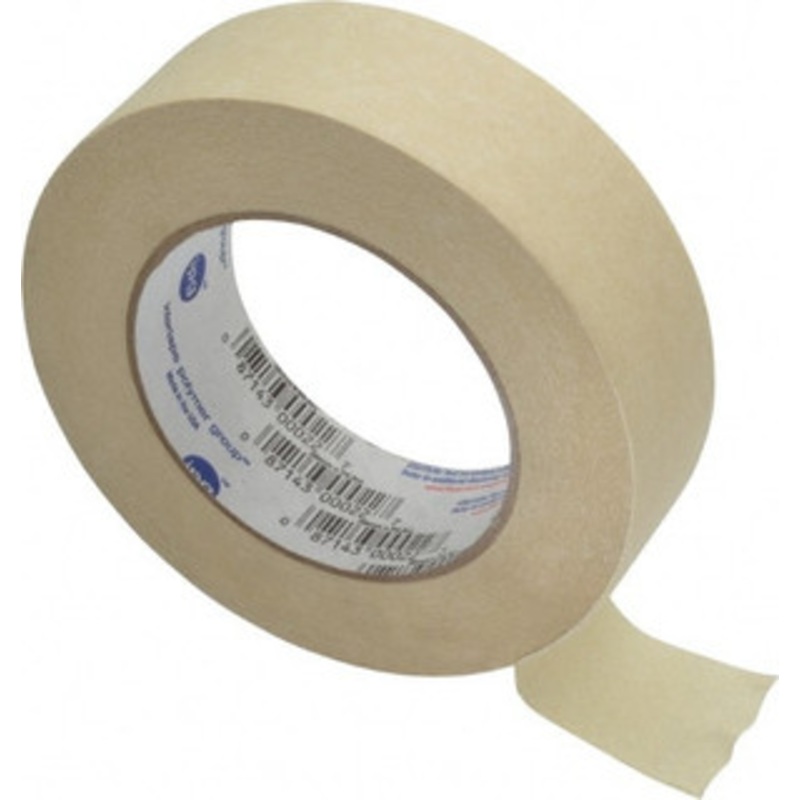 Intertape 1-1/2 Wide x 180 ft. Long x 5.8 mil Tan Paper Masking Tape Rubber Adhesive, 20 Lb/In Tensile Strength, Series PG505 PG505.122 - 62284971