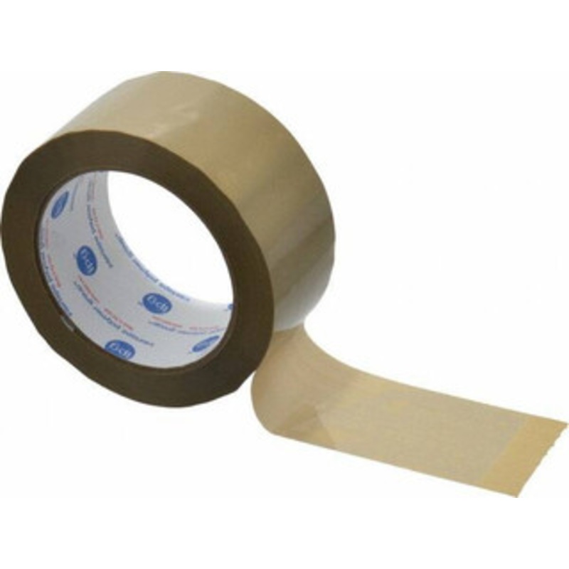Intertape 2 x 60 Yd Natural (Color) Rubber Adhesive Sealing Tape Polypropylene Film Backing, 3 mil Thick, 32 Lb Tensile Strength, Series 1100 F5210 - 74405572