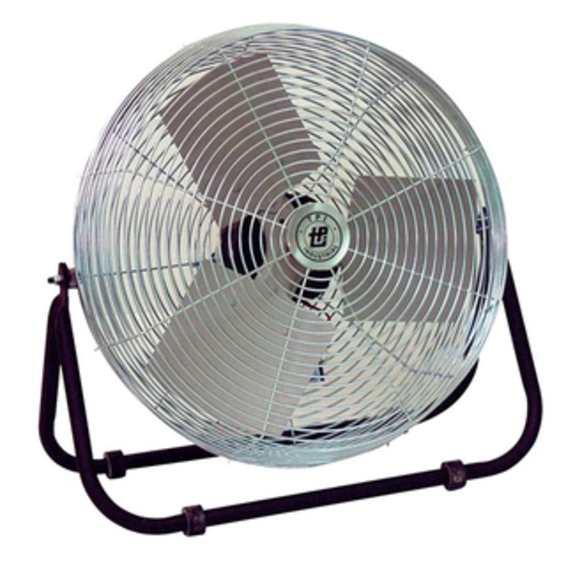 TPI 24 Blade Industrial Workstation Floor Fan, 1/8 HP - F-24-TE