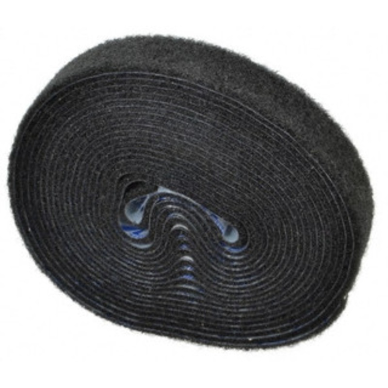 Velcro 1 x 5 Yd Adhesive Backed Loop Roll Continuous Roll, Black 212782 - 67126888