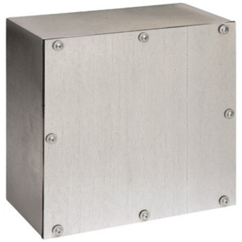 Cooper B-Line NEMA 3, 12 Steel Junction Box Enclosure with Screw Flat Cover 12 Wide x 12 High x 6 Deep, Rainproof 78205110864 - 64073810