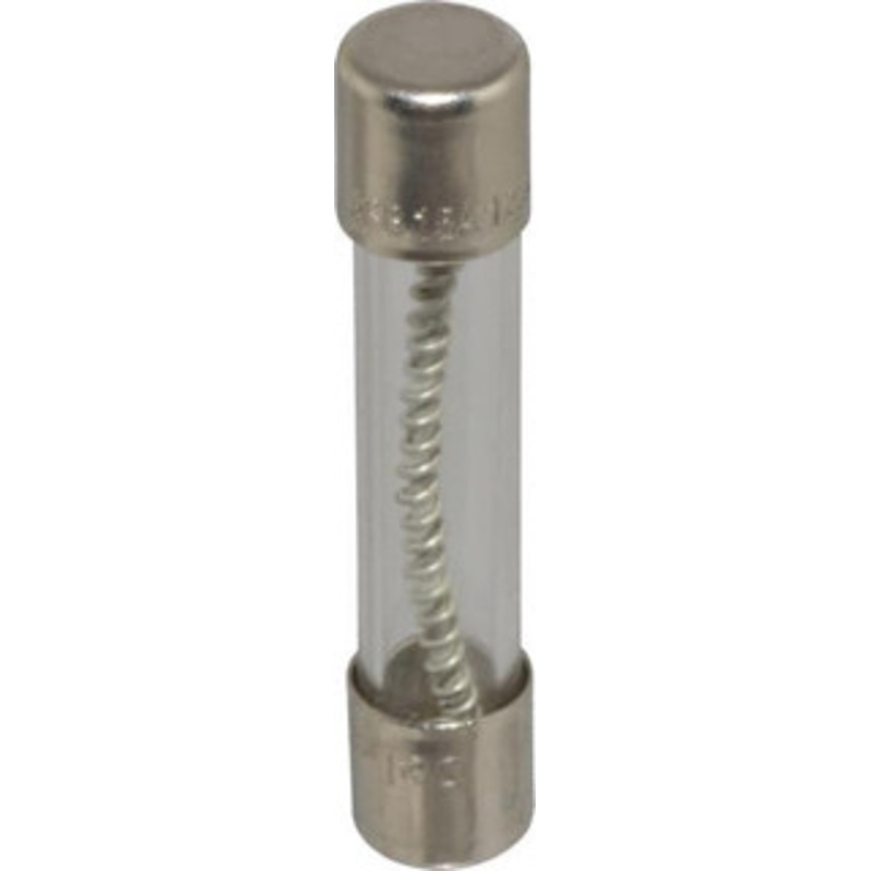Ferraz Shawmut 125 VAC, 15 Amp, Time Delay Miniature Glass Fuse Clip Mount, 1-1/4 OAL, 10 at AC kA Rating, 1/4 Diam GDL15-MSC - 54009220