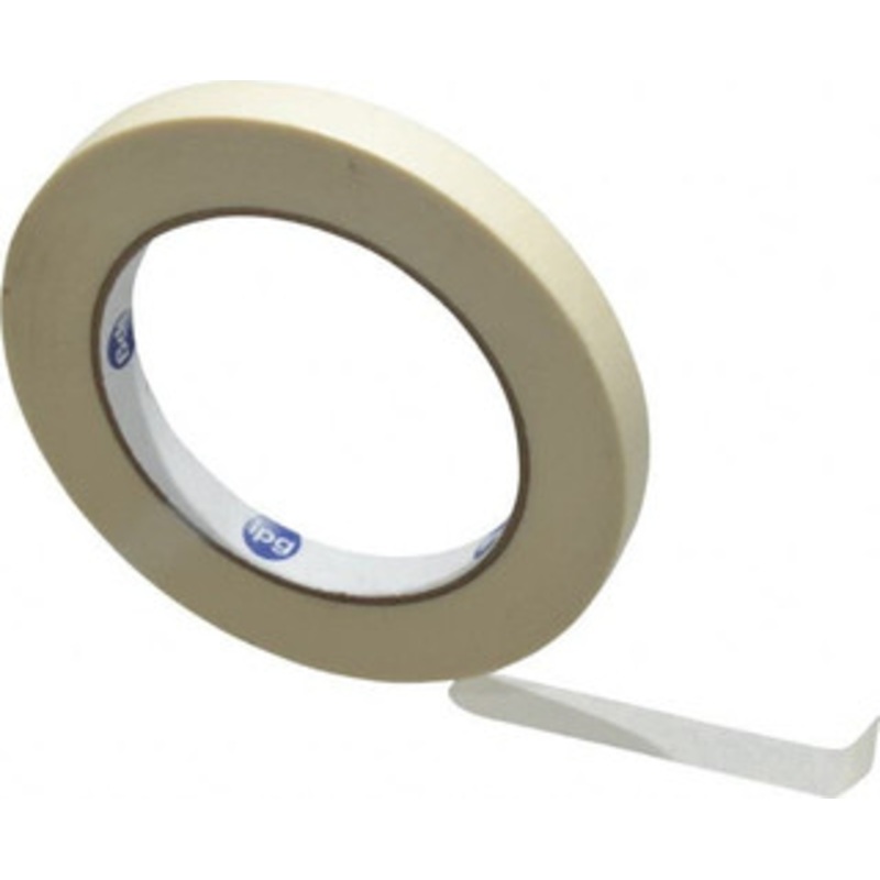 Intertape 1/2 Wide x 180 ft. Long x 5 mil White Paper Masking Tape Rubber Adhesive, 21 Lb/In Tensile Strength, Series PG500 PG500.14 - 00320507