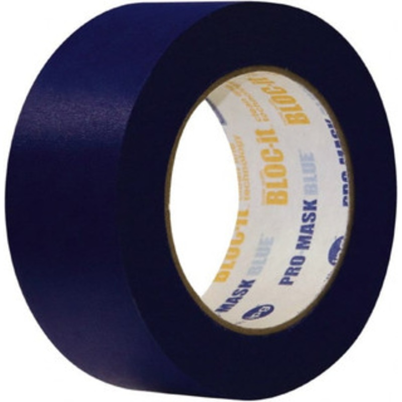 Intertape 18mm Wide x 54.8 m x 5.5 mil Blue Crepe Paper Painters Tape Rubber Adhesive, 23 Lb/In Tensile Strength, Series Intertape-PT14 99487 - 30484075