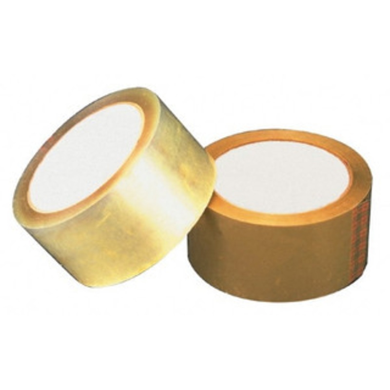 Intertape Pack of (36) 55 Yd Rolls 2 x 55 Yd Natural (Color) Rubber Adhesive Sealing Tape Polypropylene Film Backing, 1.6 mil Thick, 25 Lb Tensile Strength, Series 6100 F5005 - 00320457
