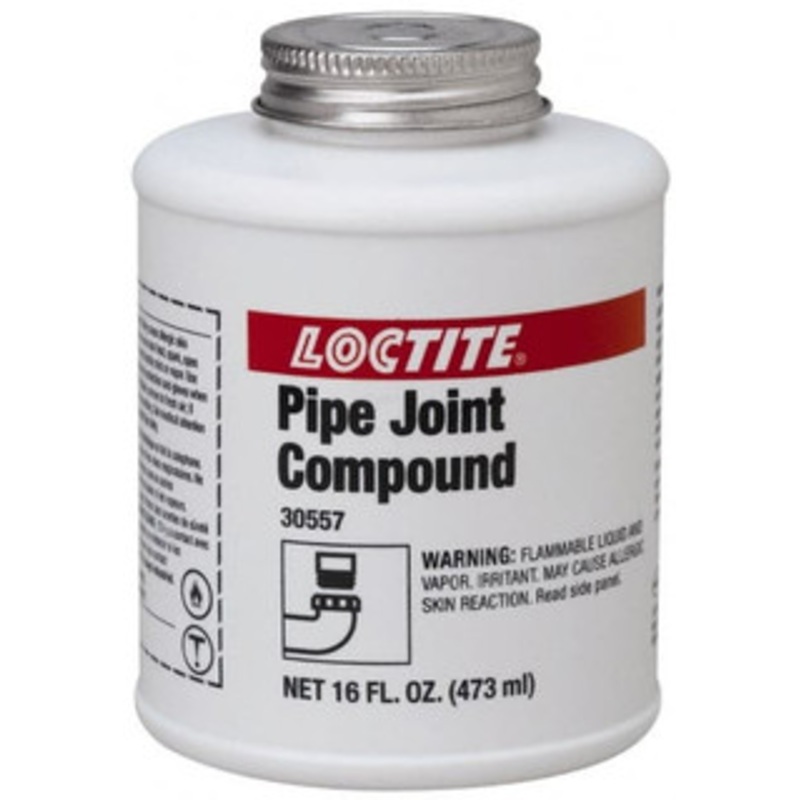 Loctite 16 Fluid Ounce Brush Top Can, Medium Strength Brown Chemical Pipe Thread Sealant Series 5117 1534294 - 45751187