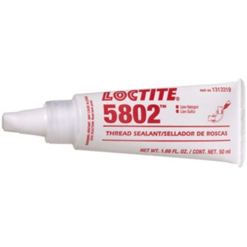 Loctite 50 mL Tube, Off-White, Medium Strength Liquid/Paste Threadlocker Series 5802, 24 Hour Full Cure Time, Hand Tool Removal 1313319 - 68227396