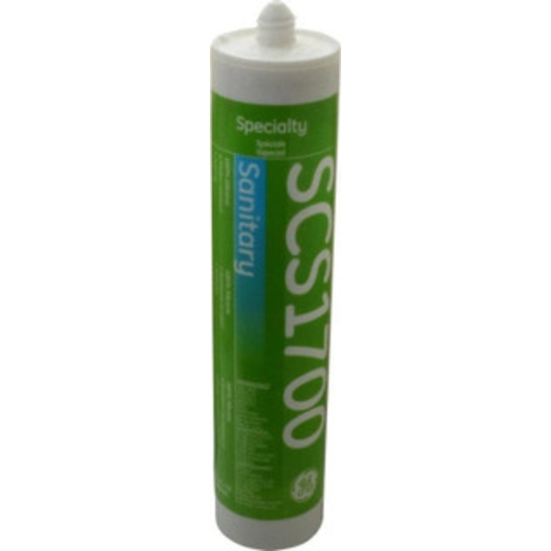 Momentive Performance Materials 10.1 oz Tube White RTV Silicone Joint Sealant 350F Max Operating Temp, Series SCS1 SCS1702 12R - 06904791