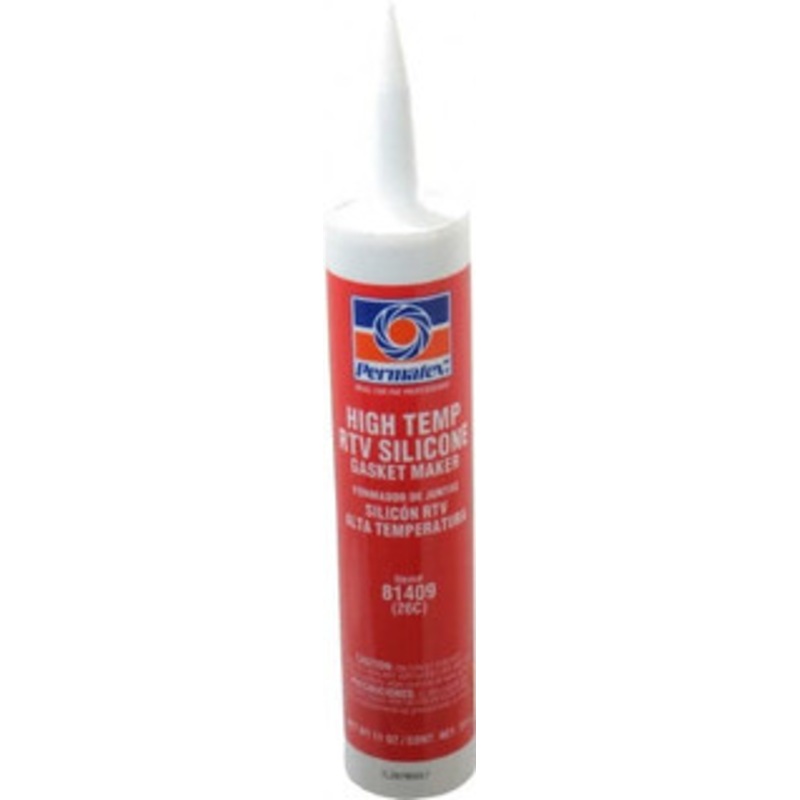 Permatex 11 oz Cartridge Red RTV Silicone Gasket Sealant -65 to 600F Operating Temp, 24 hr Full Cure Time 81409 - 85635050