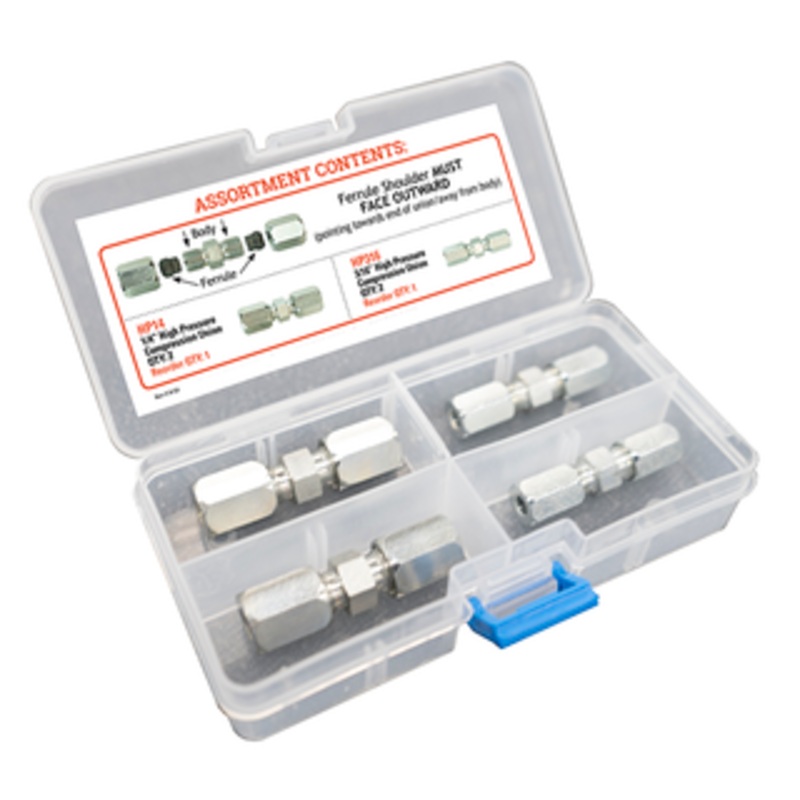 S.U.R.&R. High Pressure Compression Union Assortment - HP200 - SRRHP200