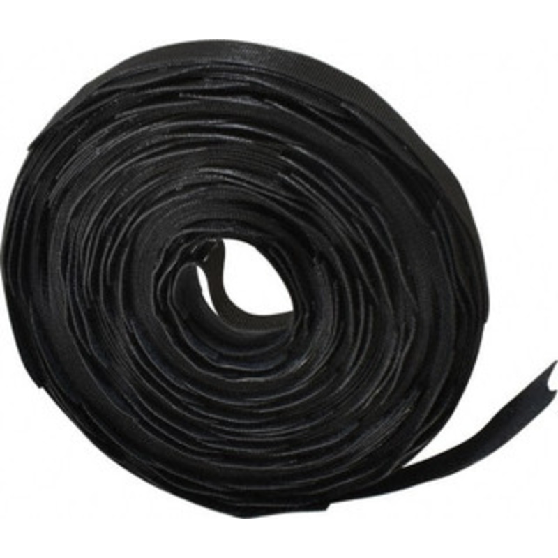 Velcro QWIK Tie 112 Piece 1 x 8, Self Fastening Tie/Strap Hook & Loop Strap Perforated/Pieces Roll, Black, Printable Surface 158788 - 72973829