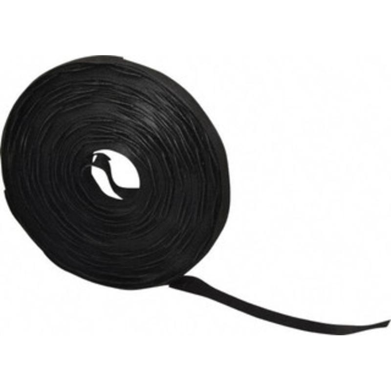 Velcro QWIK Tie 150 Piece 3/4 x 6 Piece Length, Self Fastening Tie/Strap Hook & Loop Strap Perforated/Pieces Roll, Black, Printable Surface 158793 - 83680744