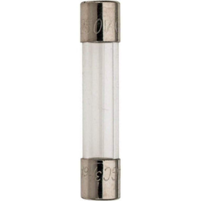 Bussmann 250 VAC, 32 VDC, 0.19 Amp, Fast-Acting Miniature Glass Fuse 1-1/4 OAL, 10 at 125 V kA Rating, 1/4 Diam AGC-3-16-R - 71922728