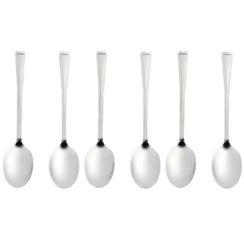 Buxton Serving Spoon 6 Piece Set - Sliver