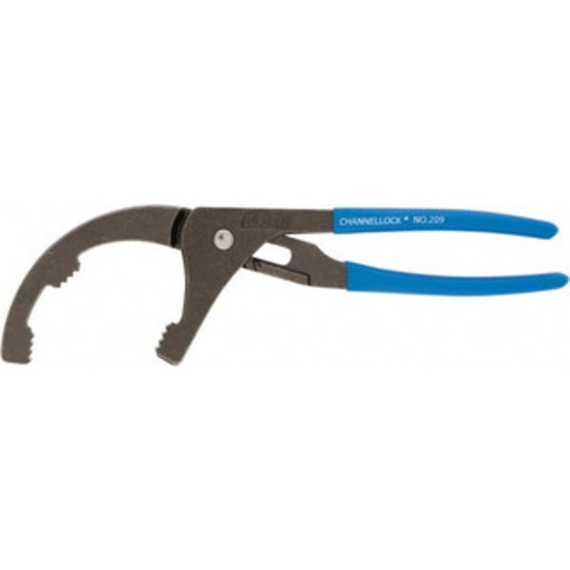 ChannelLock Oil Filter Plier 1-3/4 to 3-1/2 Max Diam, For Oil Filters 209 BULK - 45319647