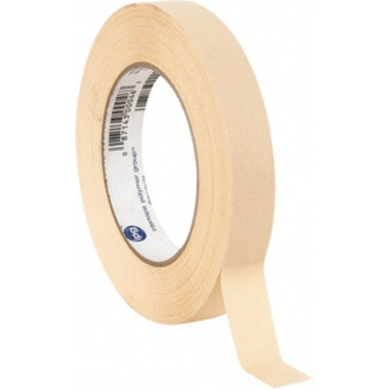Intertape 3/4 Wide x 180 ft. Long x 6.3 mil Tan Paper Masking Tape Rubber Adhesive, 25 Lb/In Tensile Strength, Series PG5 PG5...127R - 84493766