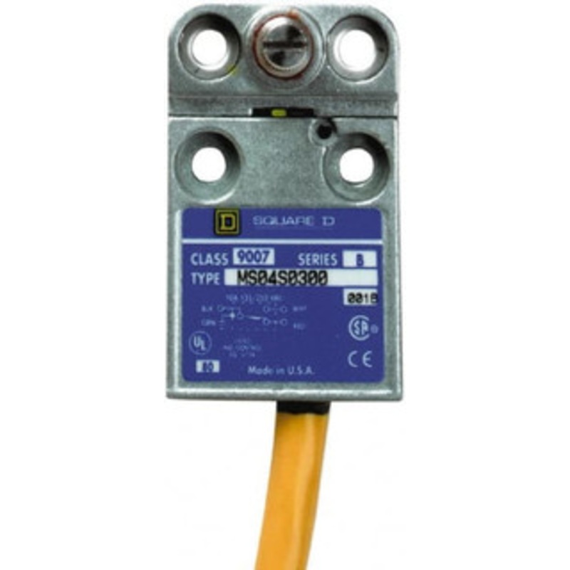 Square D SPDT, NC/NO, Multiple VDC Levels, Prewired Terminal, Rotary Spring Return Actuator, General Purpose Limit Switch 1, 2, 4, 6, 6P NEMA Rating, IP67 IPR Rating 9007MS04S0300 - 59760660