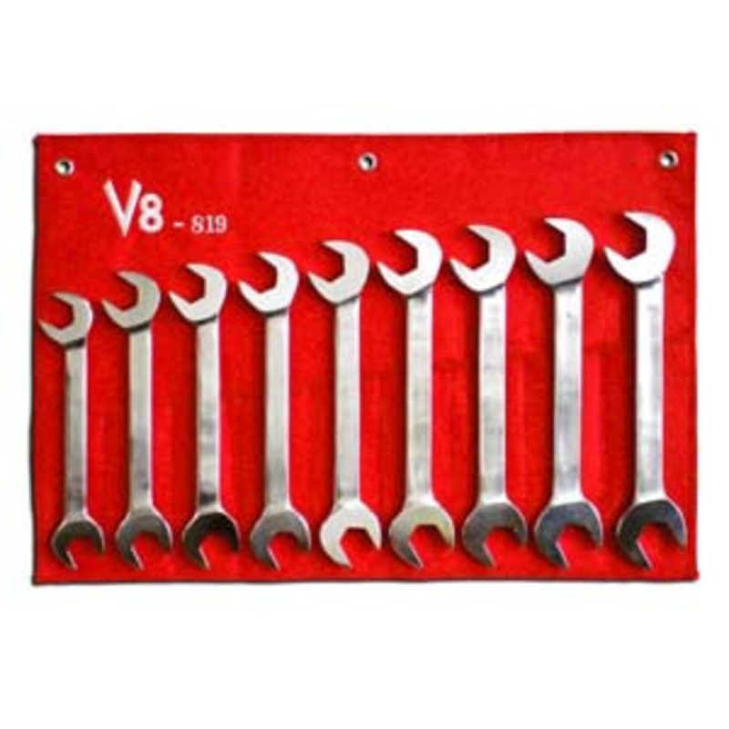 V8 Tools 9 Piece Metric Jumbo Angle Wrench Set - VT819