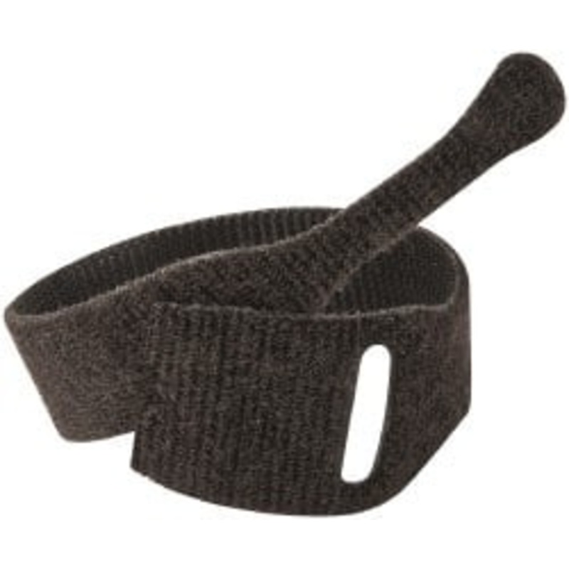 Velcro ONE-WRAP 10 Piece 1 x 8, Self Fastening Tie/Strap Hook & Loop Strap Perforated/Pieces Roll, Black 171247 - 67128223