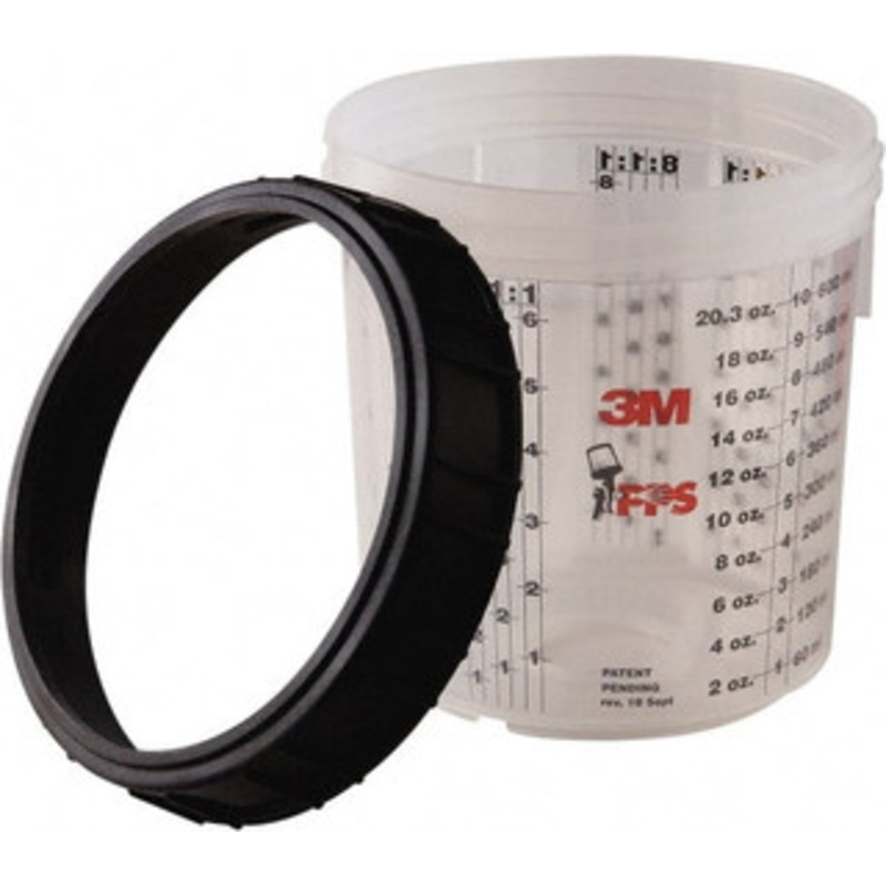 3M Paint Sprayer Cup & Collar Standard Collar and Cup 7100003286 - 54135702