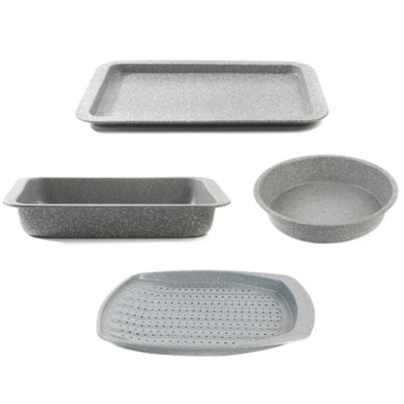 Marblestone 4-Piece Bakeware Set
