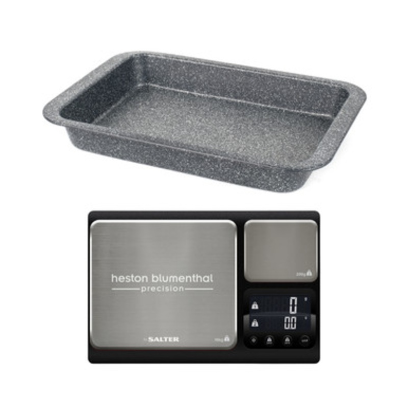 Roasting Tray & Kitchen Scale Set