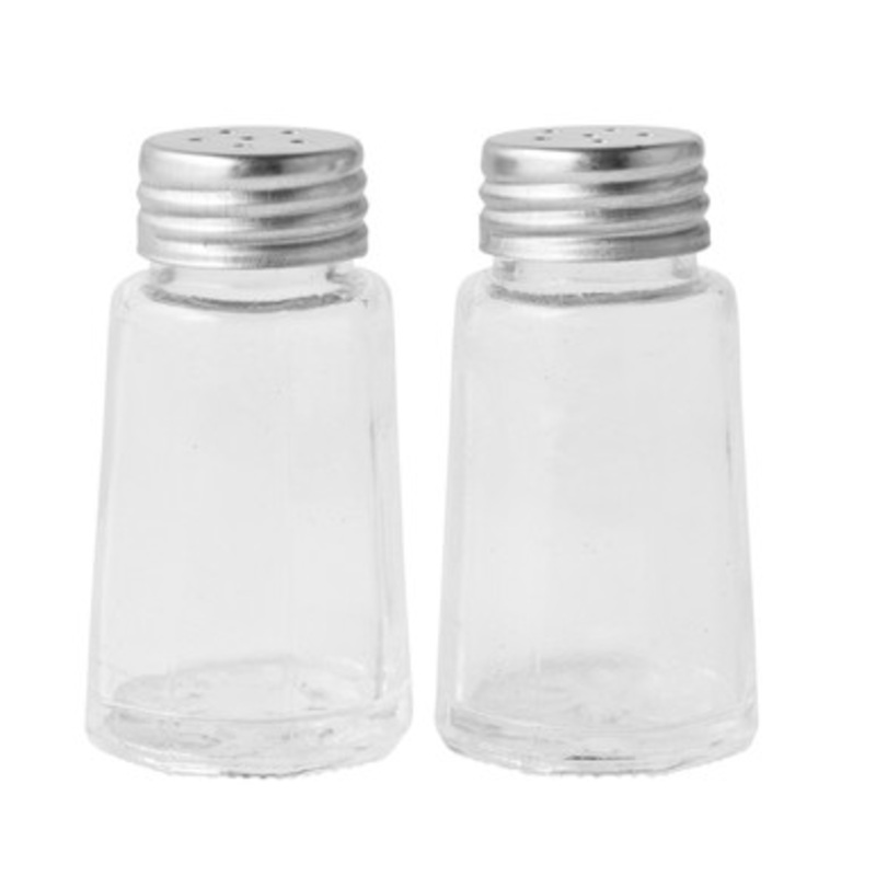 Caf Glass Salt & Pepper Shakers