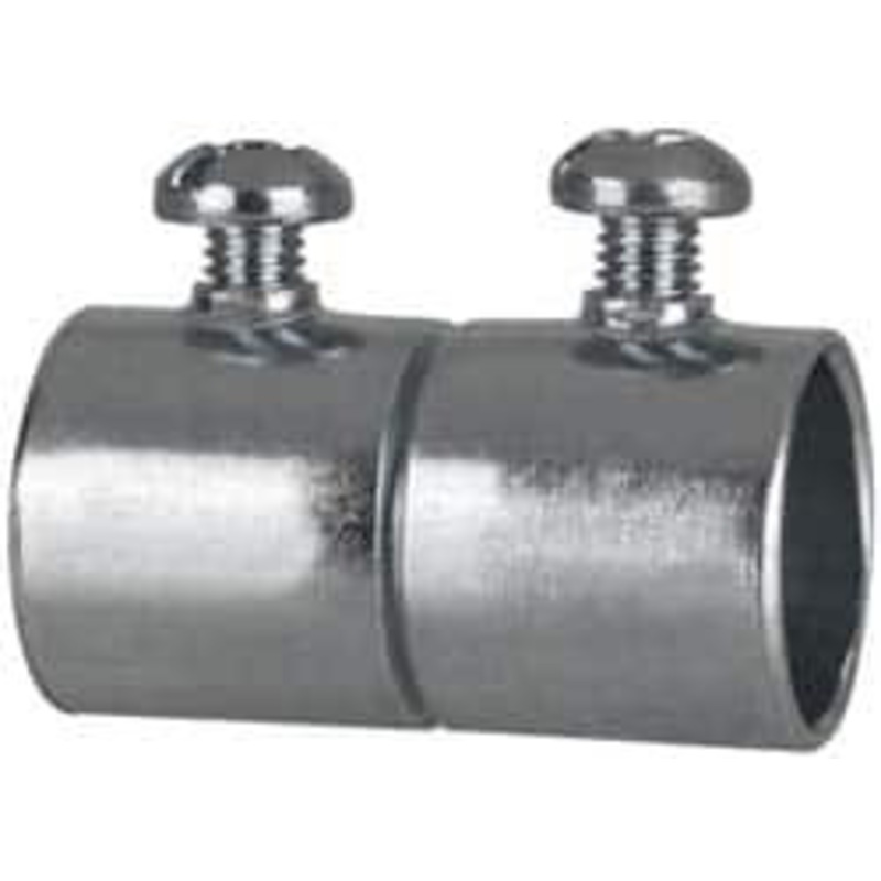 Crouse-Hinds 1/2 Trade EMT Conduit Coupling Steel, Noninsulated, Set Screw Connection 460 - 04518692