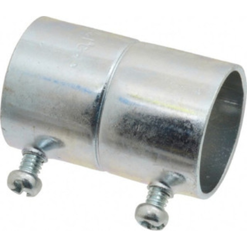 Crouse-Hinds 1 Trade EMT Conduit Coupling Steel, Noninsulated, Set Screw Connection 462 - 04518718