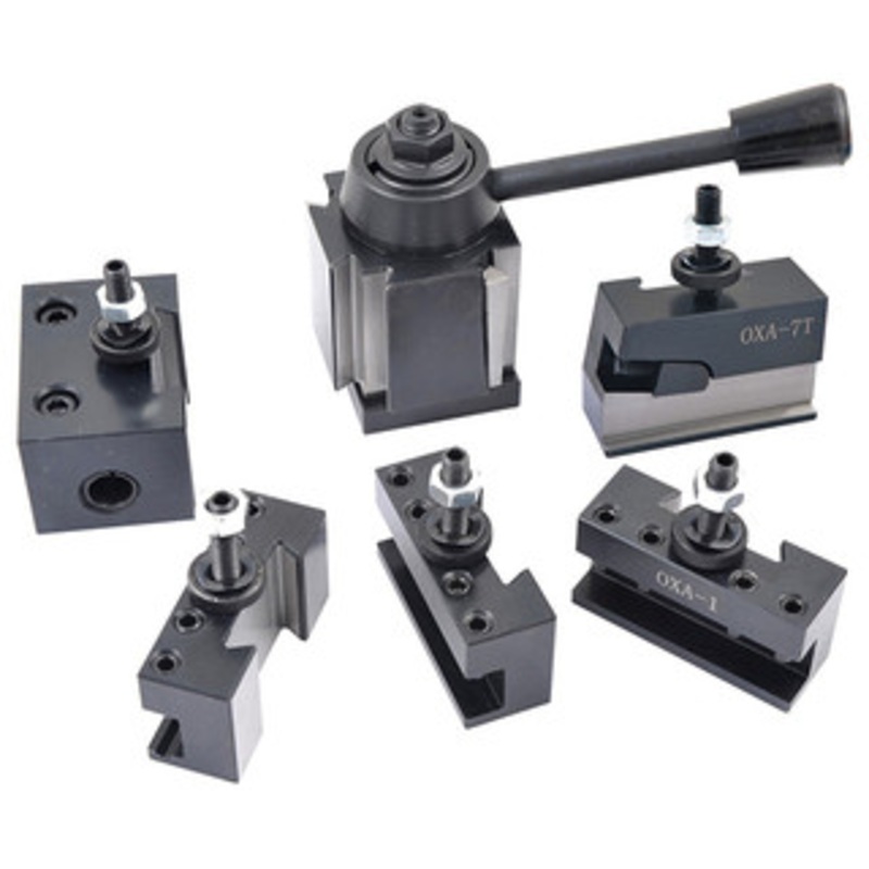 Precise 6 Piece OXA Series Mini Quick Change Tool Post & Holder Set - 3900-5101