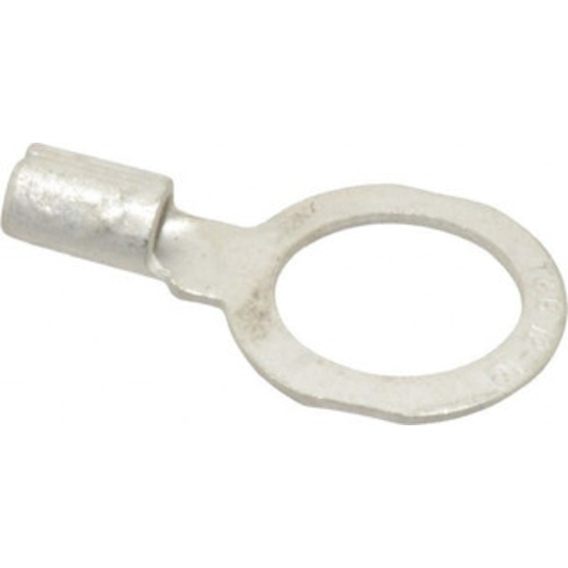 Thomas & Betts 12-10 AWG Noninsulated Crimp Connection D Shaped Ring Terminal 1/2 Stud, 1.21 OAL x 0.72 Wide, Tin Plated Copper Contact C10-12 - 54064290