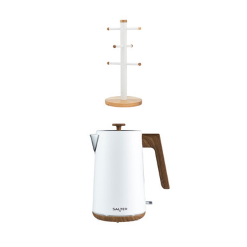 Toronto 1.7L Kettle & Mug Tree White