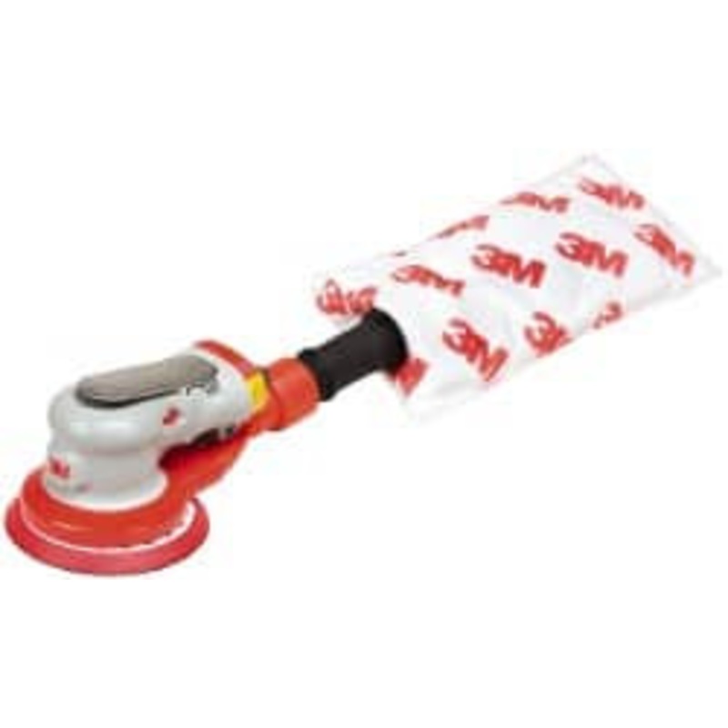 3M 10,000 OPM, 17 CFM Air Consumption, 90 psi Air Pressure, Palm Air Orbital Sander Round Pad, 7100046338 - 64398258