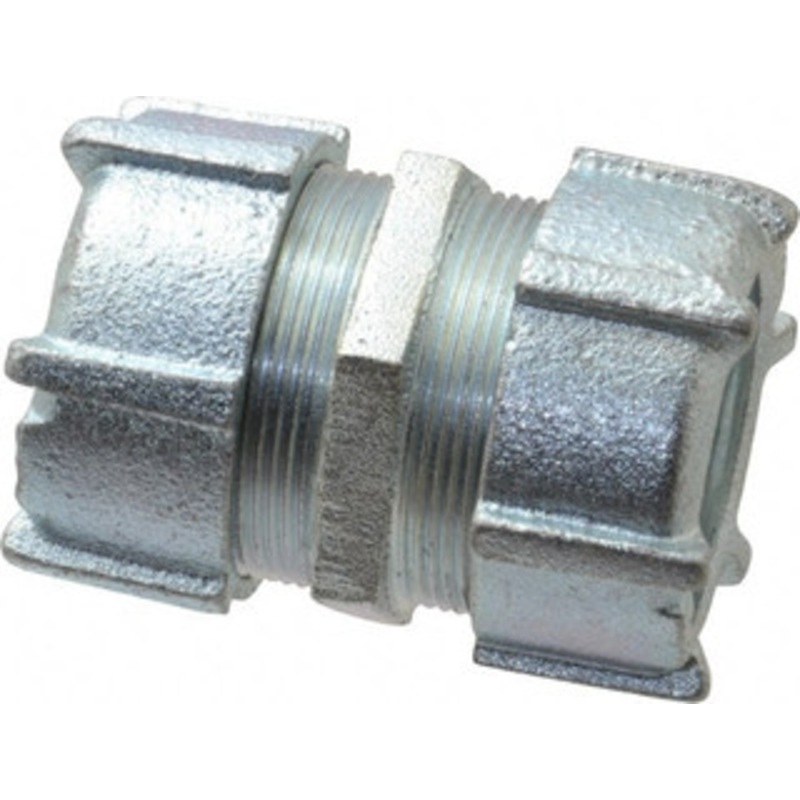 Thomas & Betts 1-1/4 Trade Rigid/Intermediate (IMC) Conduit Coupling Malleable Iron, Noninsulated, Compression Connection 8420 - 54060835