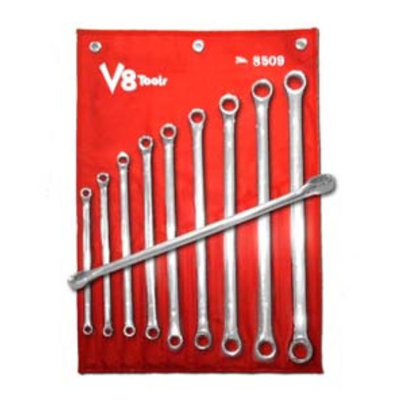 V8 Tools 9 Piece Zero Metric Offset Wrench Set - VT8509