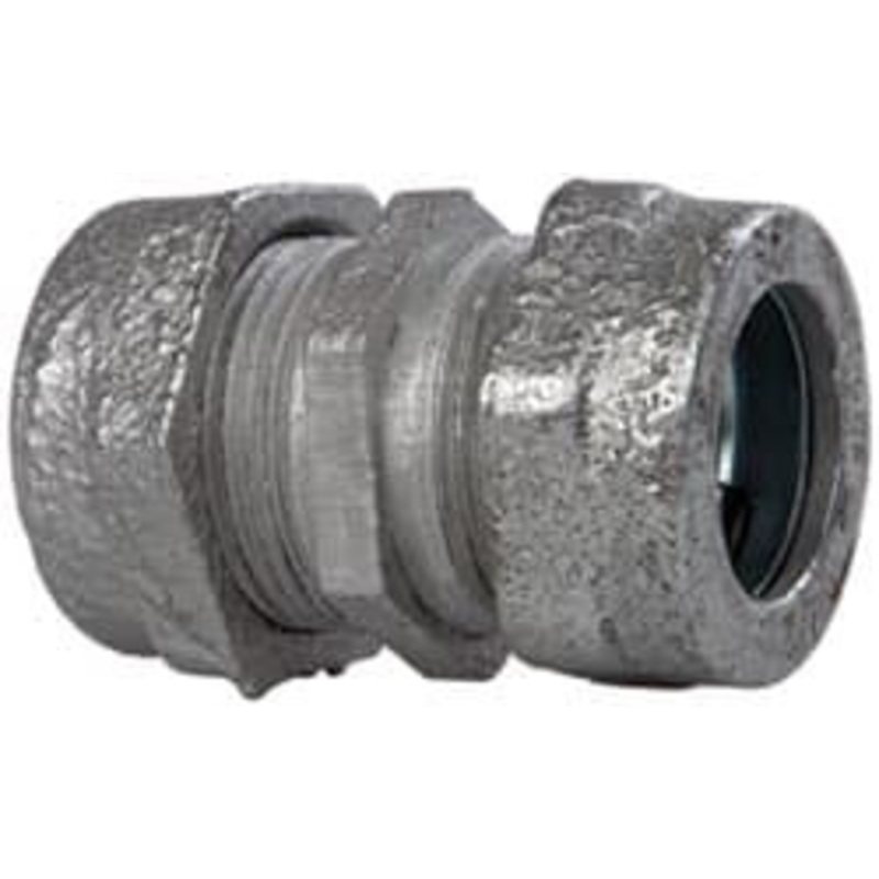 Crouse-Hinds 1/2 Trade Rigid/Intermediate (IMC) Conduit Coupling Malleable Iron, Noninsulated, Compression Connection CPR21 - 04504817