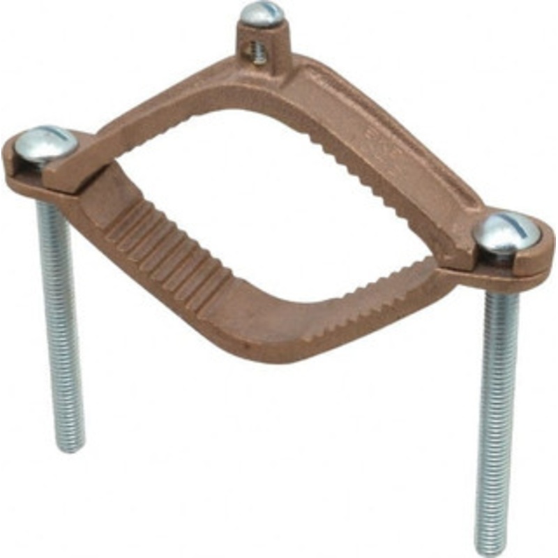 Thomas & Betts 4 to 10 (Solid) AWG Compatible Dual-Nut Rod Clamp Bronze, 6-5/16 OAL, RoHS Compliant, UL File E3060, UL Listed J2124 - 73124026