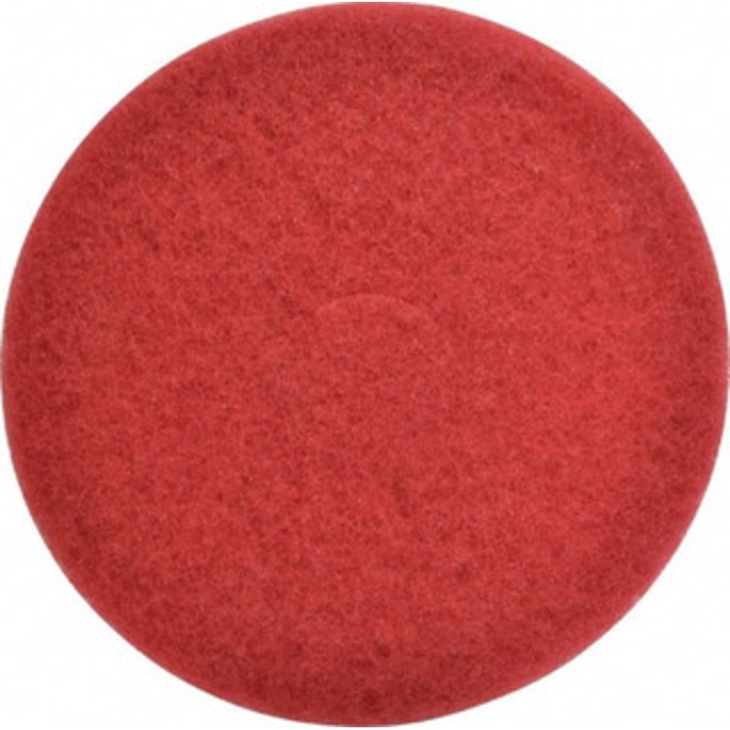 3M Spray Buffing Pad 14 Machine, Red Pad, Polyester 7000000678 - 01037464