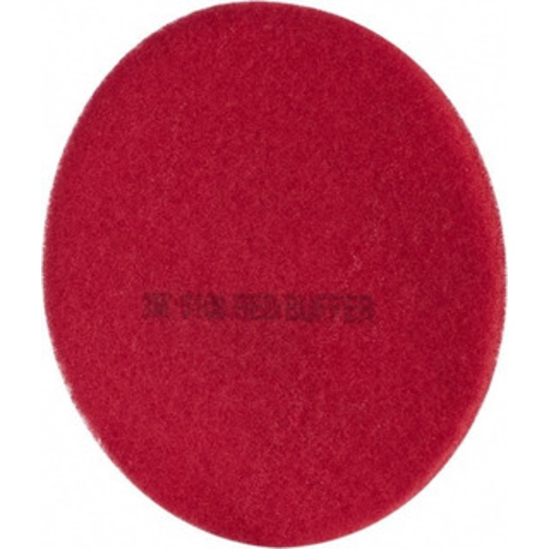 3M Spray Buffing Pad 19 Machine, Red Pad, Polyester 7000000682 - 01037514