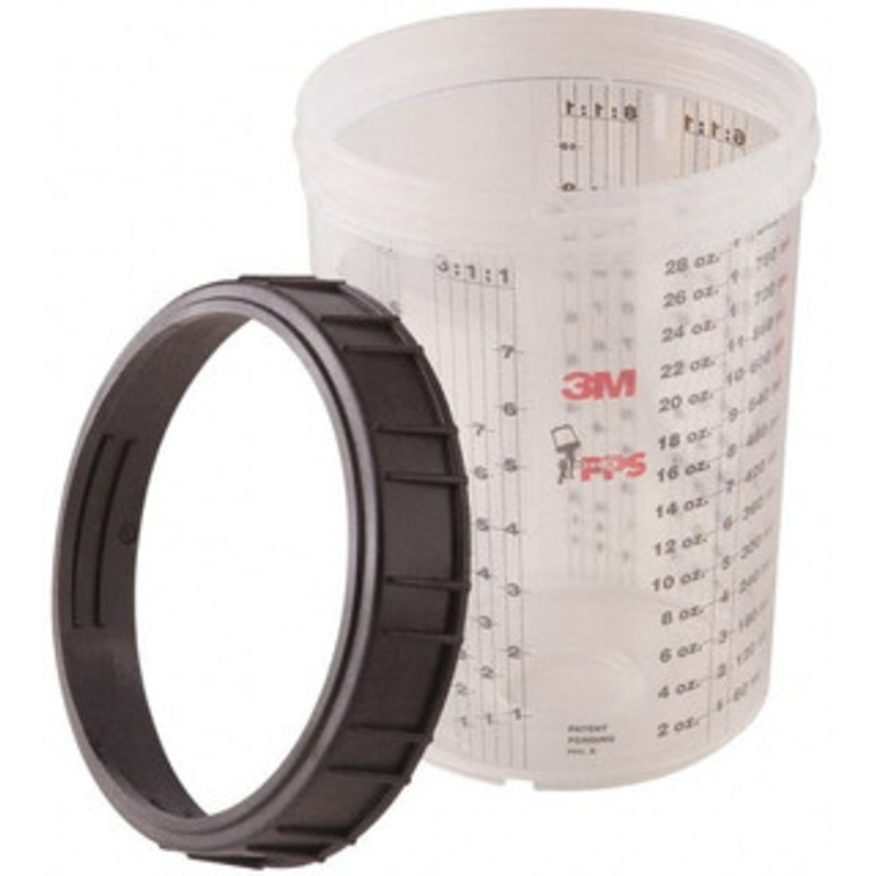 3M Paint Sprayer Cup Large Collar and Cup 7000000642 - 84550318