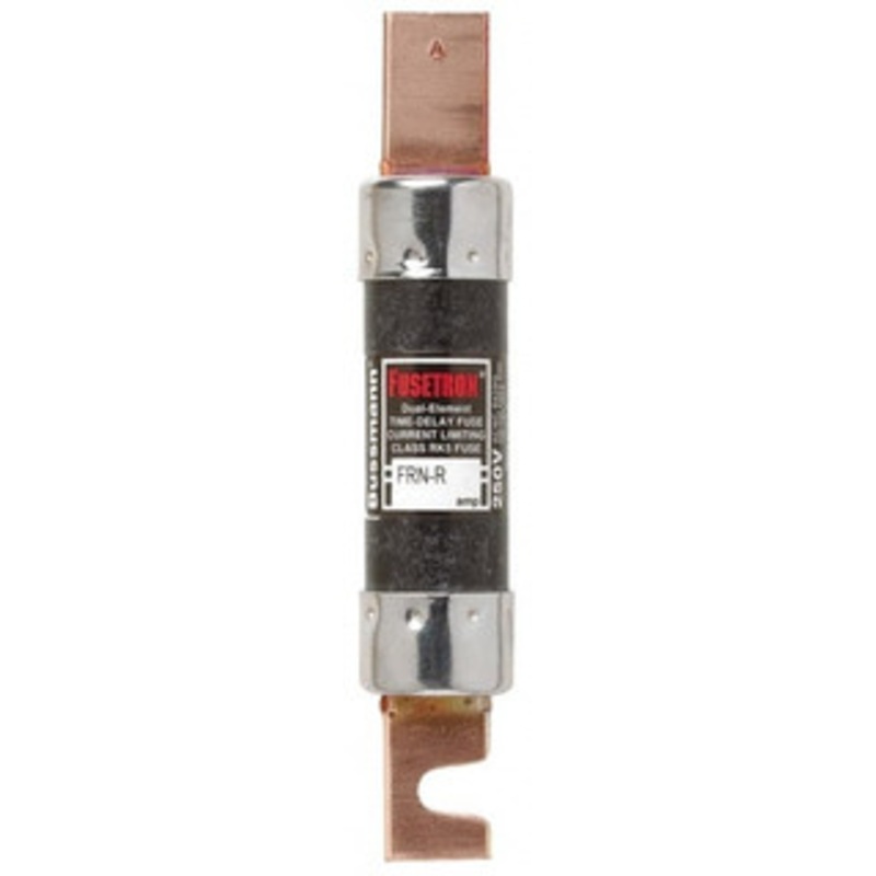 Bussmann 125 VDC, 250 VAC, 110 Amp, Time Delay General Purpose Fuse Bolt-on Mount, 7-1/8 OAL, 20 at DC, 200 (RMS) kA Rating, 1-9/16 Diam FRN-R-110 - 75784785