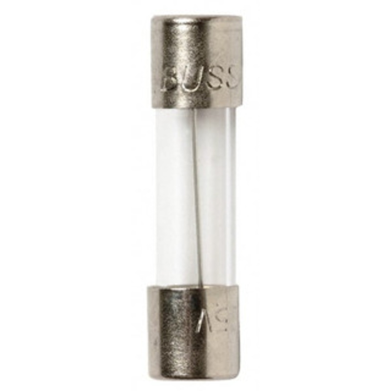 Bussmann 250 VAC, 32 VDC, 0.125 Amp, Time Delay Miniature Glass Fuse 20mm OAL, 10 at 125 V kA Rating, 5mm Diam GMC-125-R - 74690488
